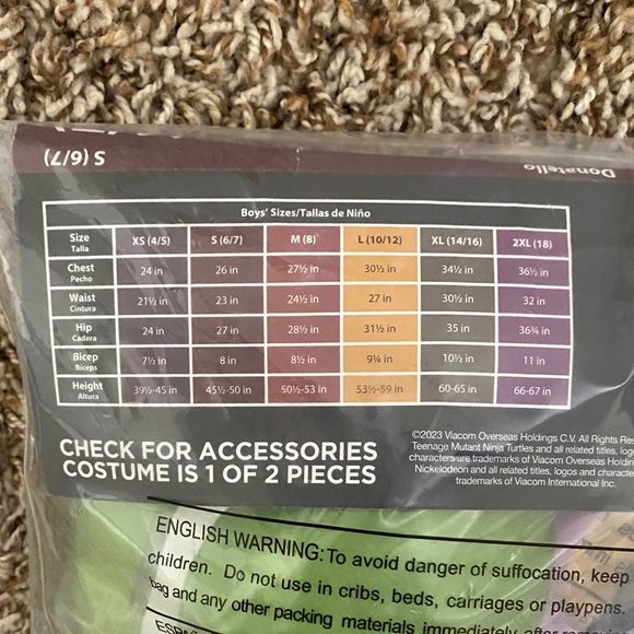 Nickelodeon Green Donatello Boys' Costume - Picture 3 of 3